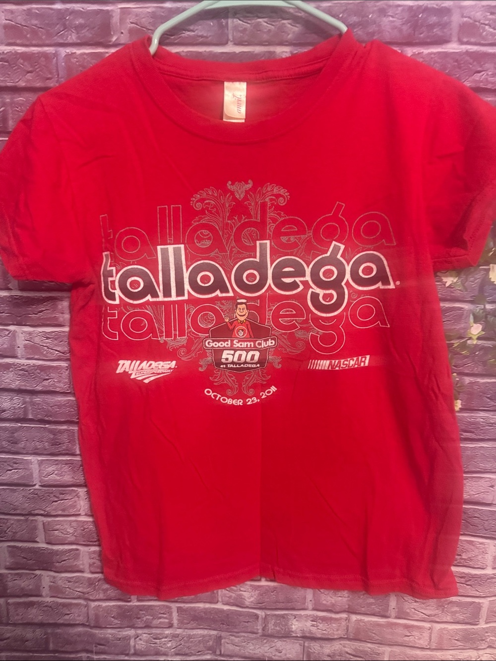 Anvil Red Talladega nascar men’s women’s unisex Graphic Tee - Good Sam Club 500